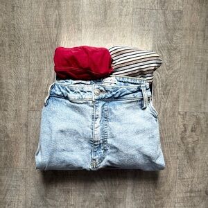 JEANS AND CROPPED CUTIES PLUS SIZE 22W XXL | Apple Shape Curvy Body Friendly